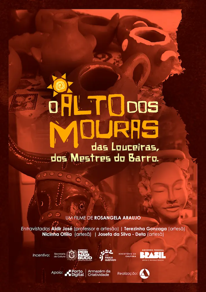 CARTAZ Alto dos Mouras, das Louceiras, dos Mestres do Barro - Rosangela Araujo